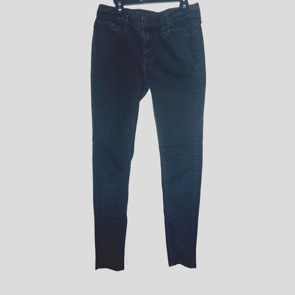 Levi’s 710 Super Skinny Jeans Women’s Size 28 Black Stretch Denim Pants - Picture 1 of 5